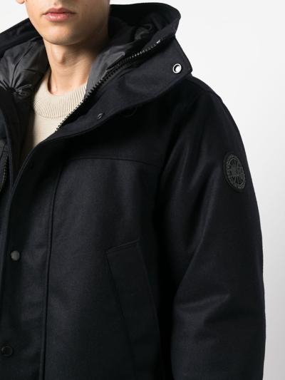 Canada Goose Langford Hooded Down Parka In Blau
