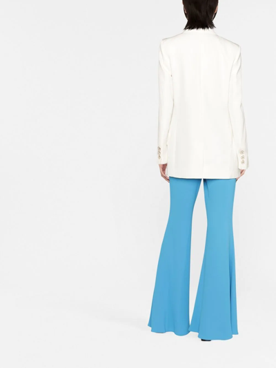 Casablanca White Double Breasted Blazer In Weiss