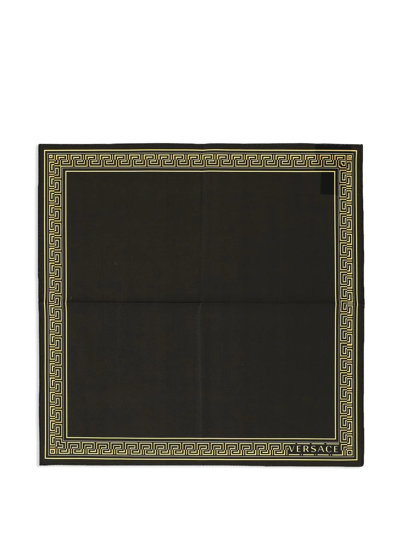 Versace Medusa Amplified Napkin And Placemat (set Of Two) In Schwarz