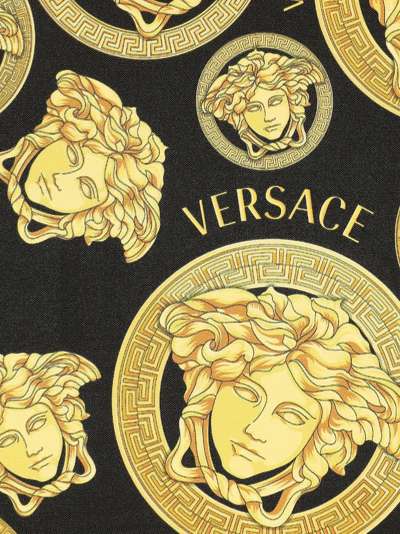 Versace Medusa Amplified Napkin And Placemat (set Of Two) In Schwarz