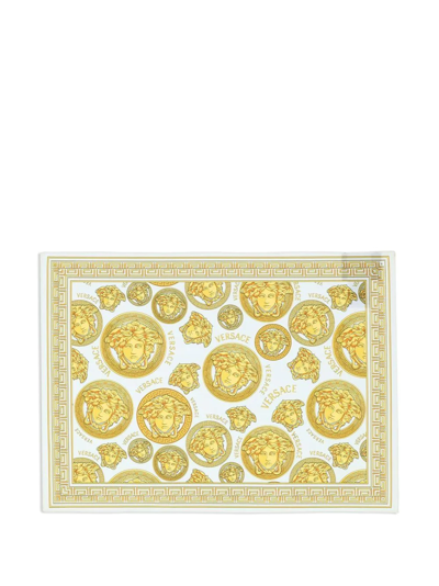 Versace Medusa Amplified Napkin (set Of Two) In Weiss
