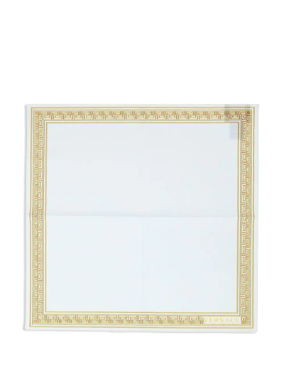 Versace Medusa Amplified Napkin (set Of Two) In Weiss
