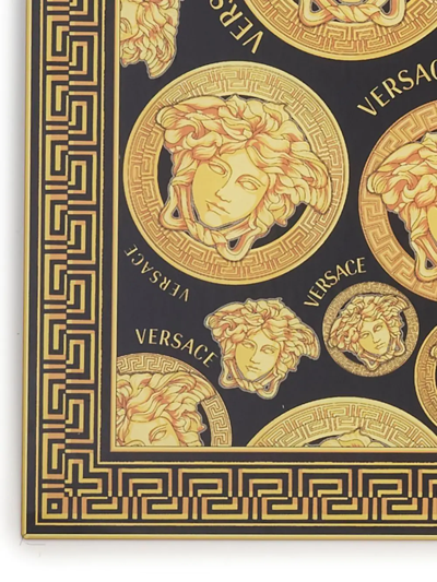 Shop Versace Medusa Amplified Placemat (set Of Two) In Schwarz