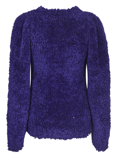 Shop Stella Mccartney Knitted Sweater In Violet
