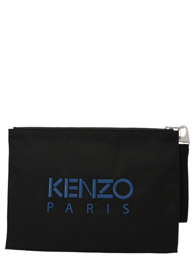 Shop Kenzo Tiger Clutch. In Black