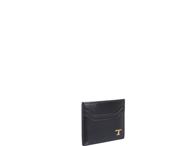 Shop Tod's Logo Card Holder In Black