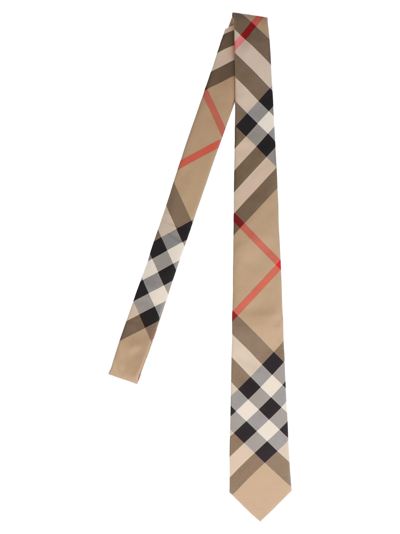 Shop Burberry Manston Tie In Multicolor