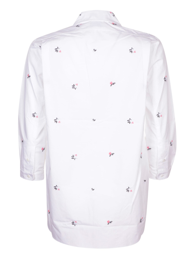 Shop Patou Embroidered Baby Shirt In 001w