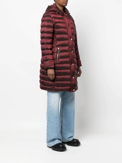 Pre-owned Burberry 2010s Thigh-length Padded Coat In Red