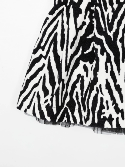 Simonetta Patterned Mini Skirt In 黑色