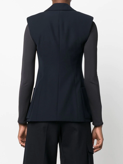 Pre-owned Louis Vuitton 2010  Notched-lapels Double-breasted Vest In Blue