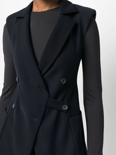 Pre-owned Louis Vuitton 2010  Notched-lapels Double-breasted Vest In Blue