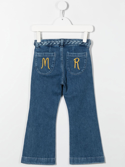 Mini Rodini Straight-leg Denim Jeans In 蓝色