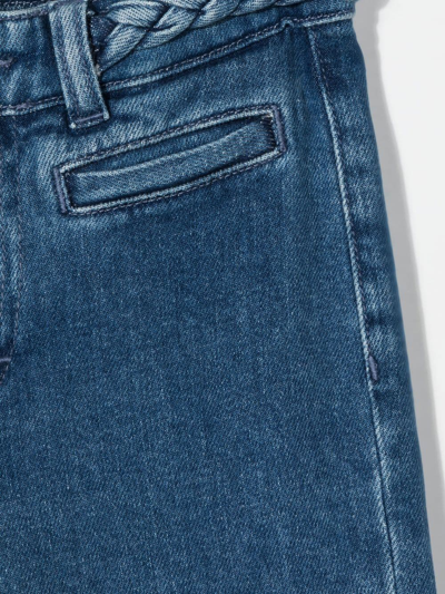 Mini Rodini Straight-leg Denim Jeans In 蓝色