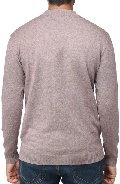 X-ray Core Mock Neck Knit Sweater In Concrete