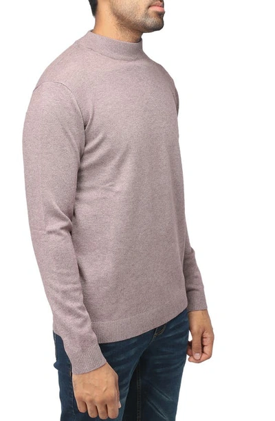 X-ray Core Mock Neck Knit Sweater In Concrete