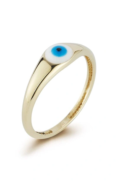 Shop Ember Fine Jewelry 14k Gold Enamel Evil Eye Ring