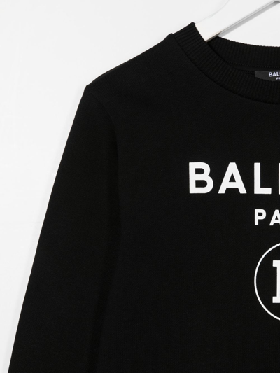 Shop Balmain Paris Kids Sweatshirt <br> In Black
