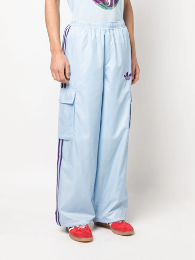 Shop Adidas Originals X Kerwin Frost Cargo Trousers In Blau