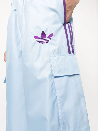 Shop Adidas Originals X Kerwin Frost Cargo Trousers In Blau