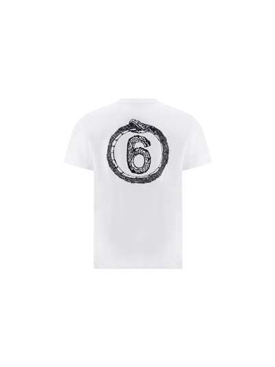 Shop Mm6 Maison Margiela T-shirt In White