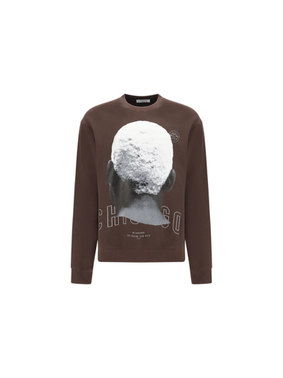 Shop Ih Nom Uh Nit Chicago Sweatshirt In Brown