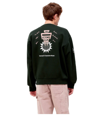 Carhartt Wip Connect Dark Green Sweatshirt | ModeSens