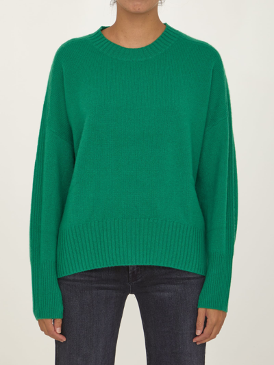 Allude Womens Green Other Materials Sweater