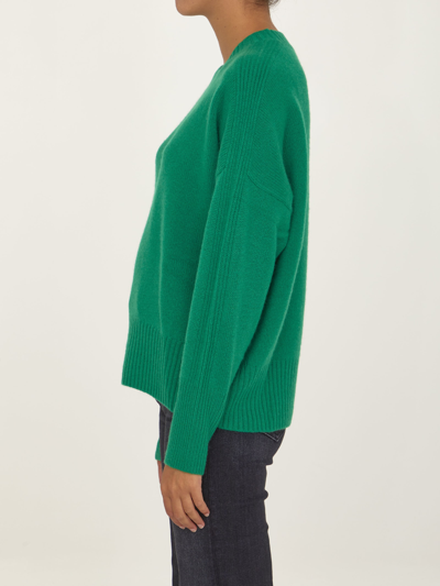 Allude Womens Green Other Materials Sweater