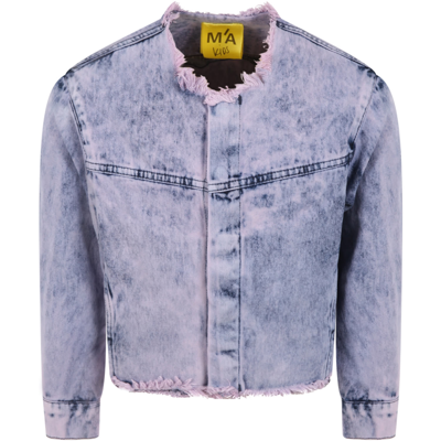 Shop Marques' Almeida Purple Jacket For Girl In Violet