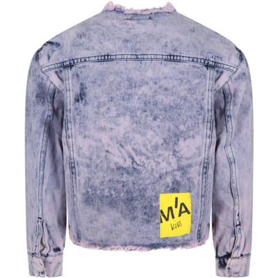 Shop Marques' Almeida Purple Jacket For Girl In Violet