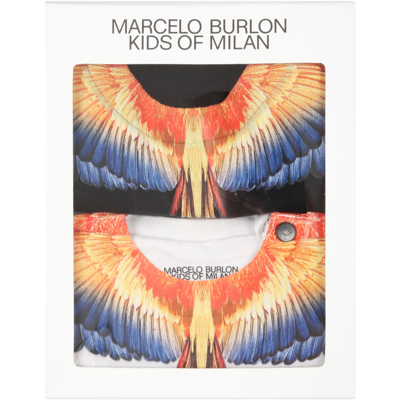 Marcelo Burlon County Of Milan Multicolor Set For Baby Boy With Wings