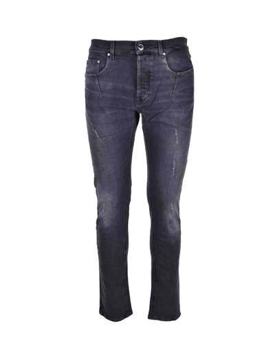 Shop Les Hommes Mens Anthracite Jeans In Gray