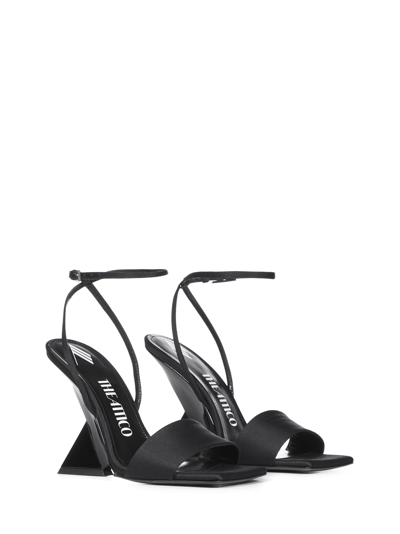 Shop Attico Cheope Sandals In Black