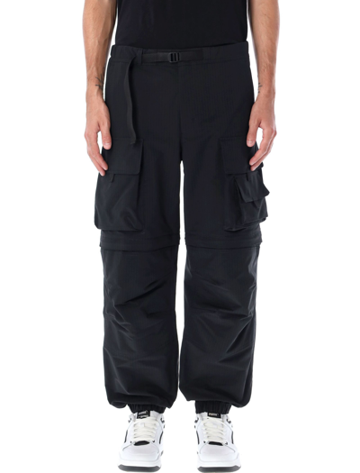 Shop Msgm Cargo Pants In Black