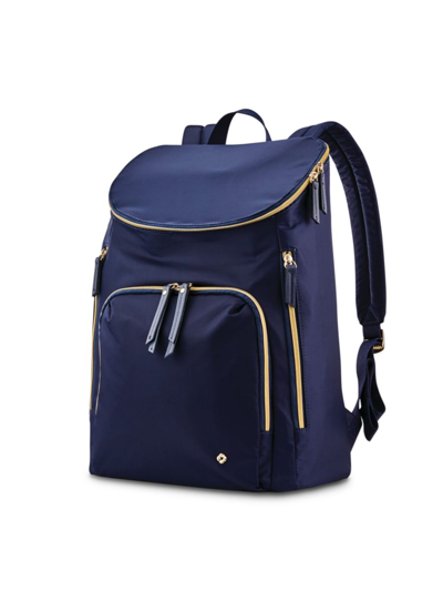 Shop Samsonite Mobile Solution Deluxe Backpack In Navy Blue