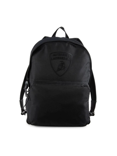 Shop Lamborghini Logo Backpack In Black