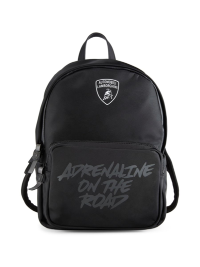 Shop Lamborghini Men's Adrenaline On The Road Backpack In Black