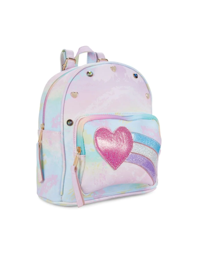 Under One Sky Kids' Girl's Shooting Heart Backpack In Rainbow
