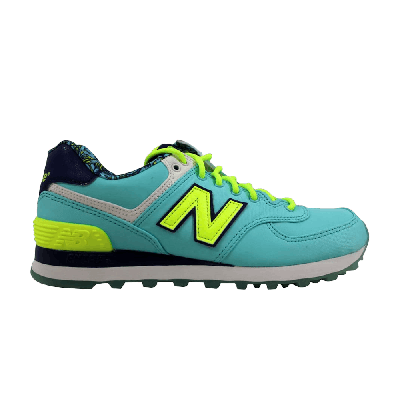 Pre-owned New Balance Wmns 574 'luau Pack' In Blue