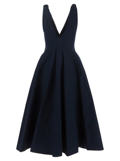 Shop Bottega Veneta V-neck Dress In Black