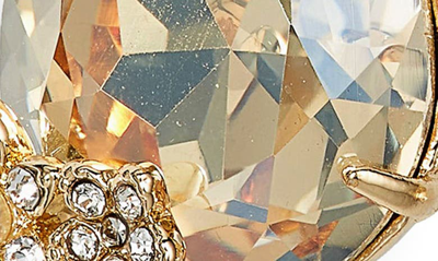 Shop Marchesa Pear Crystal Drop Earrings In Gold/ Cgs
