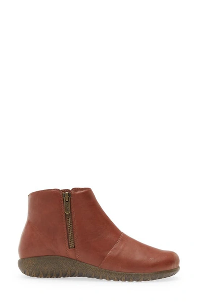 Shop Naot Wanaka Bootie In Soft Chestnut Leather