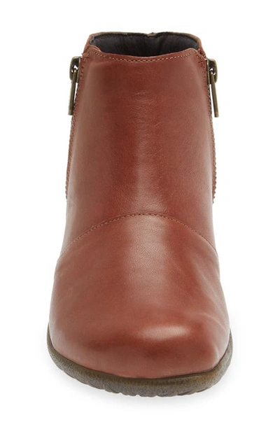 Shop Naot Wanaka Bootie In Soft Chestnut Leather