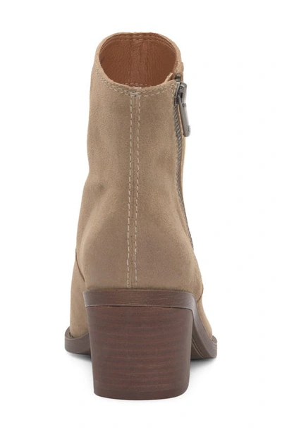 Shop Lucky Brand Wallinda Pointed Toe Bootie In Dune Oilsue