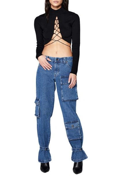 Shop Bardot Cargo Relaxed Fit Jeans In Vintage