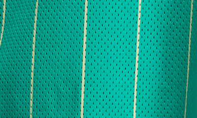 Shop Jordan Essentials Stripe Mesh Jersey In Washed Teal/ Citron Tint