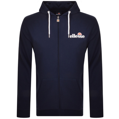 Shop Ellesse Pullover Briero Full Zip Hoodie Navy