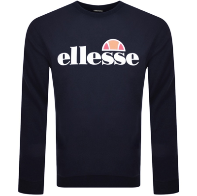Shop Ellesse Sl Succiso Crew Neck Sweatshirt Navy