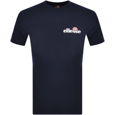 Shop Ellesse Voodoo Logo T Shirt Navy